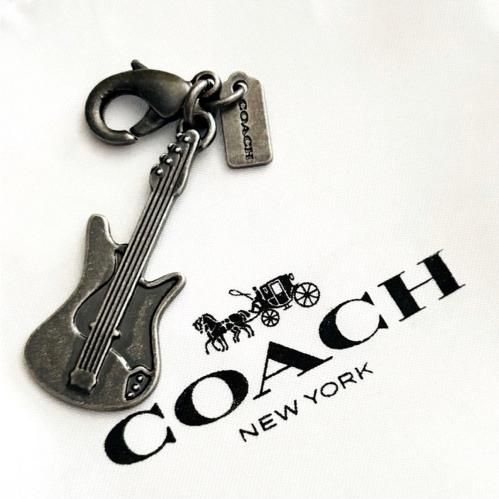 🔥EXTREMELY🔥RARE Coach Y2K Guitar Charm Bracelet/ Necklace/ Keychain/Bag Charm